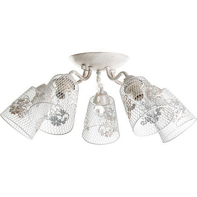 Люстра стельова Accento lighting Navarra 5xE14 білий ALDW-MD3204-5A