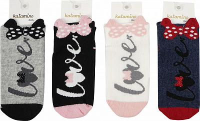 Носки для девочек KATAMINO K20201 р.3-4 молочный 