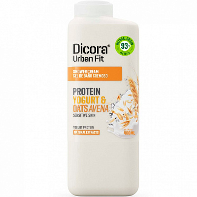 Гель-крем DICORA Urban Fit Протеиновый йогурт и овес 400 мл