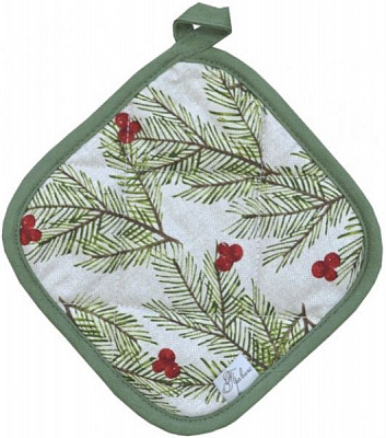 Прихватка Ялинка 20x20 см зелений Прованс