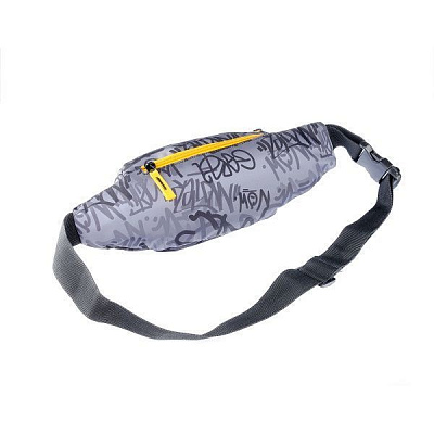 Сумка на пояс YES SP-12 Graffiti Street 558644 2,8 л сірий
