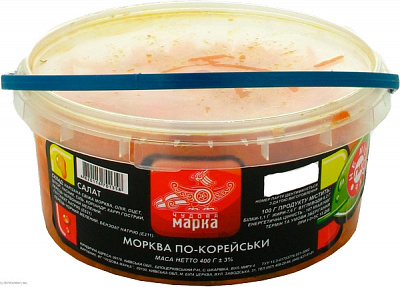 Морковь Чудова марка по-корейски 400 г 4820116702737