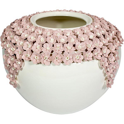 Ваза декоративная Пина розовая 22 см