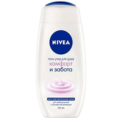 Гель-догляд для душу Nivea Комфорт і турбота 250 мл
