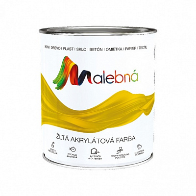 Фарба універсальна акрилова Chemolak MALEBNA напівглянець білий 2,5л