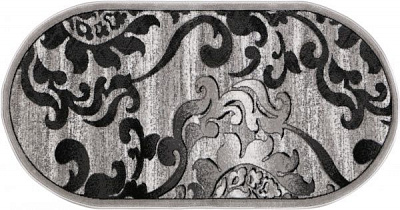 Ковер Arka Carpet Omega O серый 0,8x1,5 м