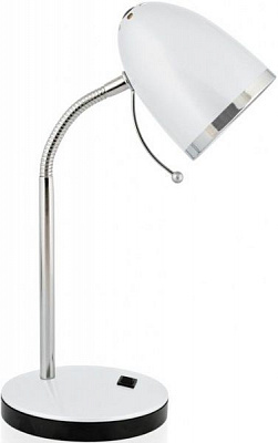 Настольная лампа офисная Camelion C01 6396184 1x40 Вт E27 белый KD-308 