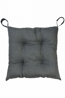 Подушка на стілець 40х40 см LEON графит на липучці Прованс