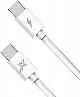 Кабель Grand-X Type-C Type-C для быстрой зарядки 48W 1 м white (CC-07) 