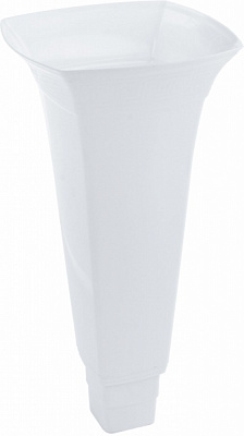 Корпус вазы Lamela для цветов квадратный 8,7л белый перламутровый 