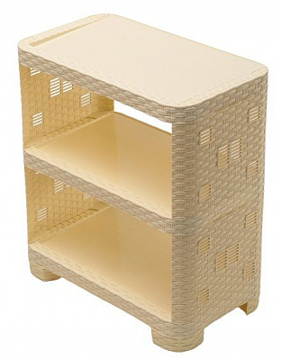 Етажерка Ротанг 3-секційна 580х510х290 мм бежевий