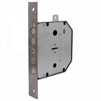 Дверний замок вхідний Bruno BR-3.2 правий нікель