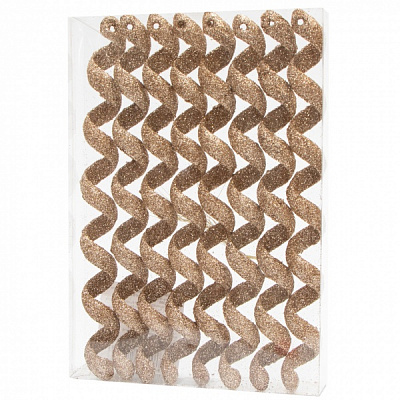 Декоративна підвіска Девілон Спіральки 8 шт. 20 см 250386