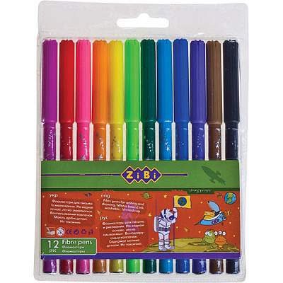 Набор фломастеров 12 шт ZB.2802 ZiBi