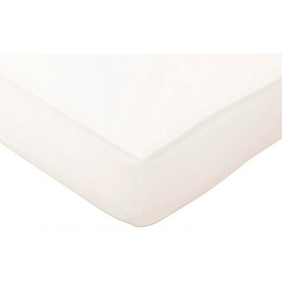 Простынь на резинке трикотажная 100x200 см кремовый Songer und Sohne 