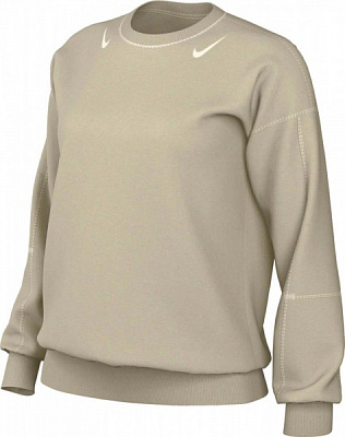 Світшот Nike W NSW SWSH FLC GX CREW OS DD5610-206 р. M бежевий