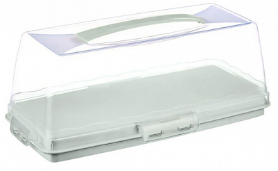 Тортовница 30309-50DN-oyster-gray прямоугольная Dunya Plastik