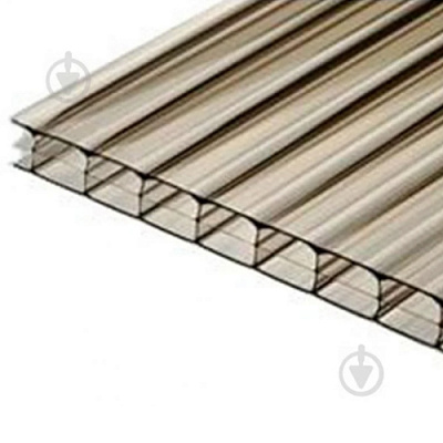 Полікарбонат стільниковий Karbosnab 1УФ ПК Sototherm 10x2000x1050 мм бронза