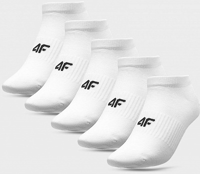 Шкарпетки 4F SOCKS CAS F214 (5PACK) 4FWAW23USOCF214-10S р.39-42 білий