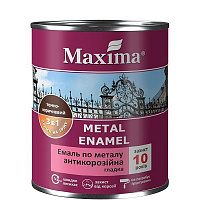 Эмаль Maxima антикоррозийная 3 в 1 серый глянец 0,75л
