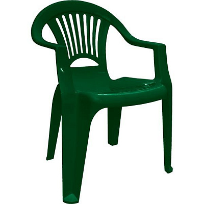 Стілець пластиковий Алеана Луч темно-зелений