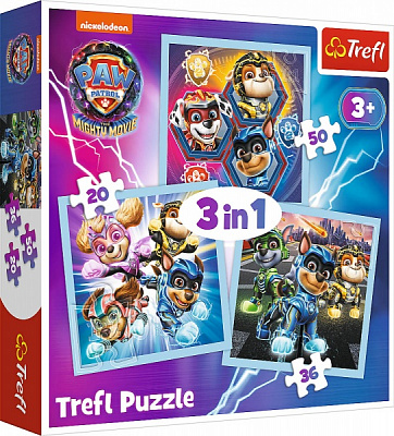 Пазл Trefl 3 в 1 Щенячий патруль 2 34869