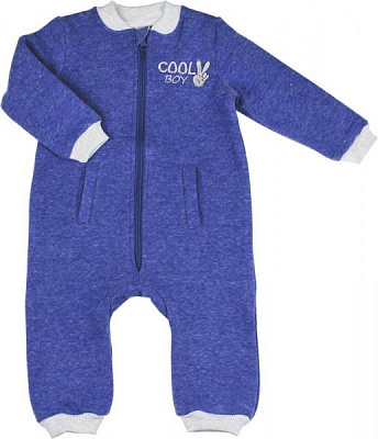 Комбінезон дитячий Danaya синій/із сірою блискавкою р.98 ЗО20-04