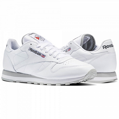 Кроссовки Reebok CL LTHR 2214 р.40,5 UK 8 26 см белый