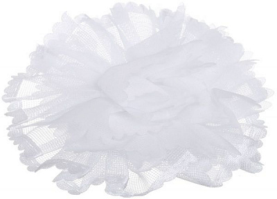 Бант Акцент середній В2027 10 см білий