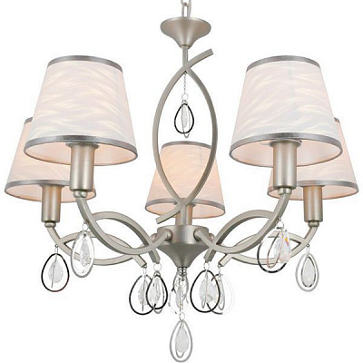 Люстра подвесная Victoria Lighting Lullaby/SP5 5x40 Вт E14 никель 