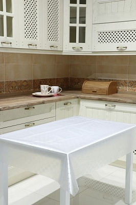 Клейонка на стіл Ажур 1,4 м прозора S010