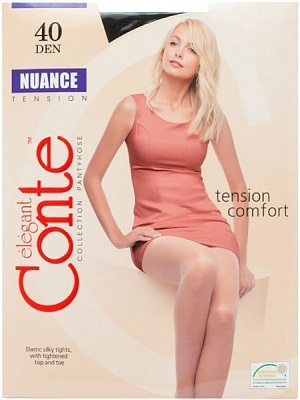 Колготки Conte NUANCE 40 den nero р. 5 чорний