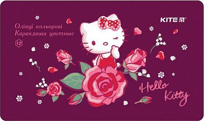 Олівці кольорові Hello Kitty 12 шт. HK18-058 KITE