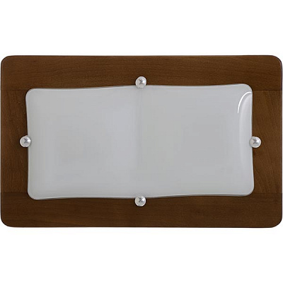 Світильник настінно-стельовий Vesta Light НББ 2x60 Вт E27 32222 Горіх