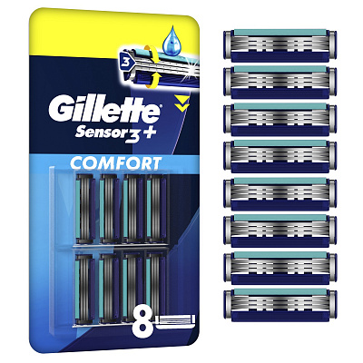 Змінний картридж GILLETTE Sensor 3+ 8 шт.