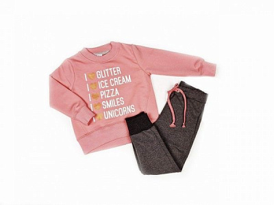 Спортивный костюм Luna Kids 1 д/д р.104 пудра 