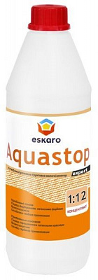 Грунтовка глубокопроникающая Eskaro Aquastop Expert концентрат 1:12 1 л