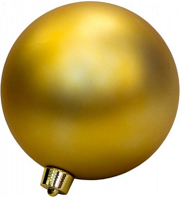 Куля пластикова Девілон d250 однотонна матова золото