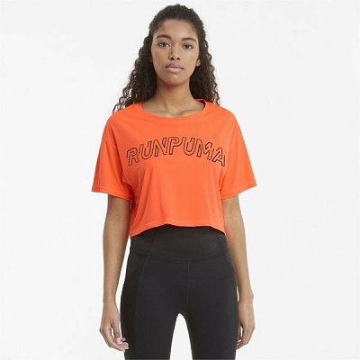 Футболка Puma RUN LOGO SS TEE 52017484 M помаранчевий