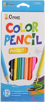 Олівці кольорові Abstraction рожевий 12 шт.