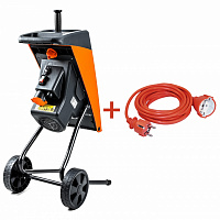 Измельчитель садовый GTM DS2500/40 KIT + удлинитель 10 м 3x1,5 электросеть