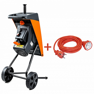 Измельчитель садовый GTM DS2500/40 KIT + удлинитель 10 м 3x1,5 электросеть