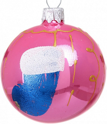 Куля новорічна мульті d 60 мм в асортименті