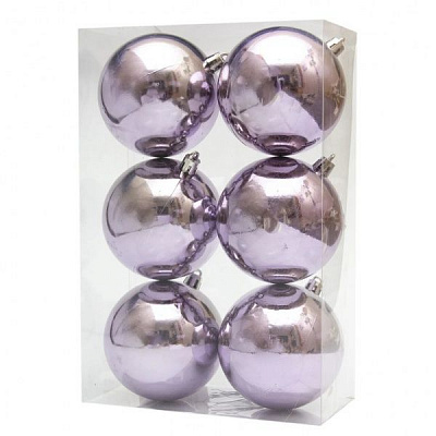 Набір куль 6 шт., 8х16х24см, 891268 ліловий