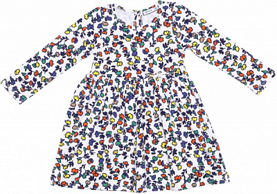 Платье Wanex 42124 р.104 белый с рисунком 