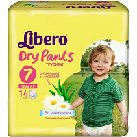 Підгузники Libero Dry Pants 7 XL Plus 16-26 кг 14 шт