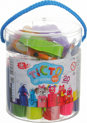 Тесто для лепки ART Nota Bene 20 цветов тубус