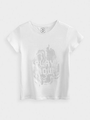 Футболка 4F J4Z20-JTSD204-10S 158 білий