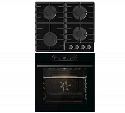 Комплект встраиваемой техники Gorenje духовой шкаф BO6735E02BK + варочная поверхность GT642AB