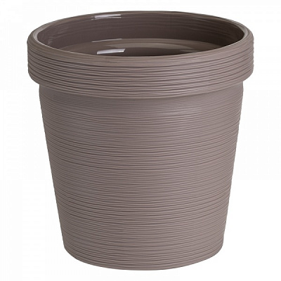 Кашпо Терра круглий 2,35 л мокко (КШ-9087)